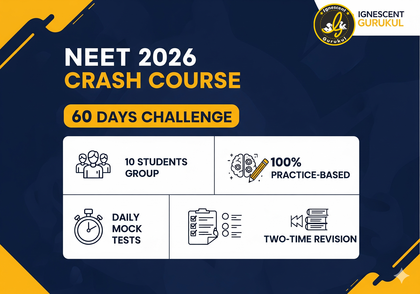 NEET 2026 Crash Course 60 Days Challenge