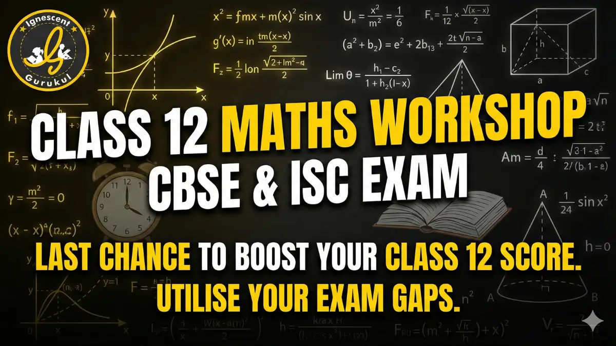 Class 12 Maths Crash Course 2026 Schedule