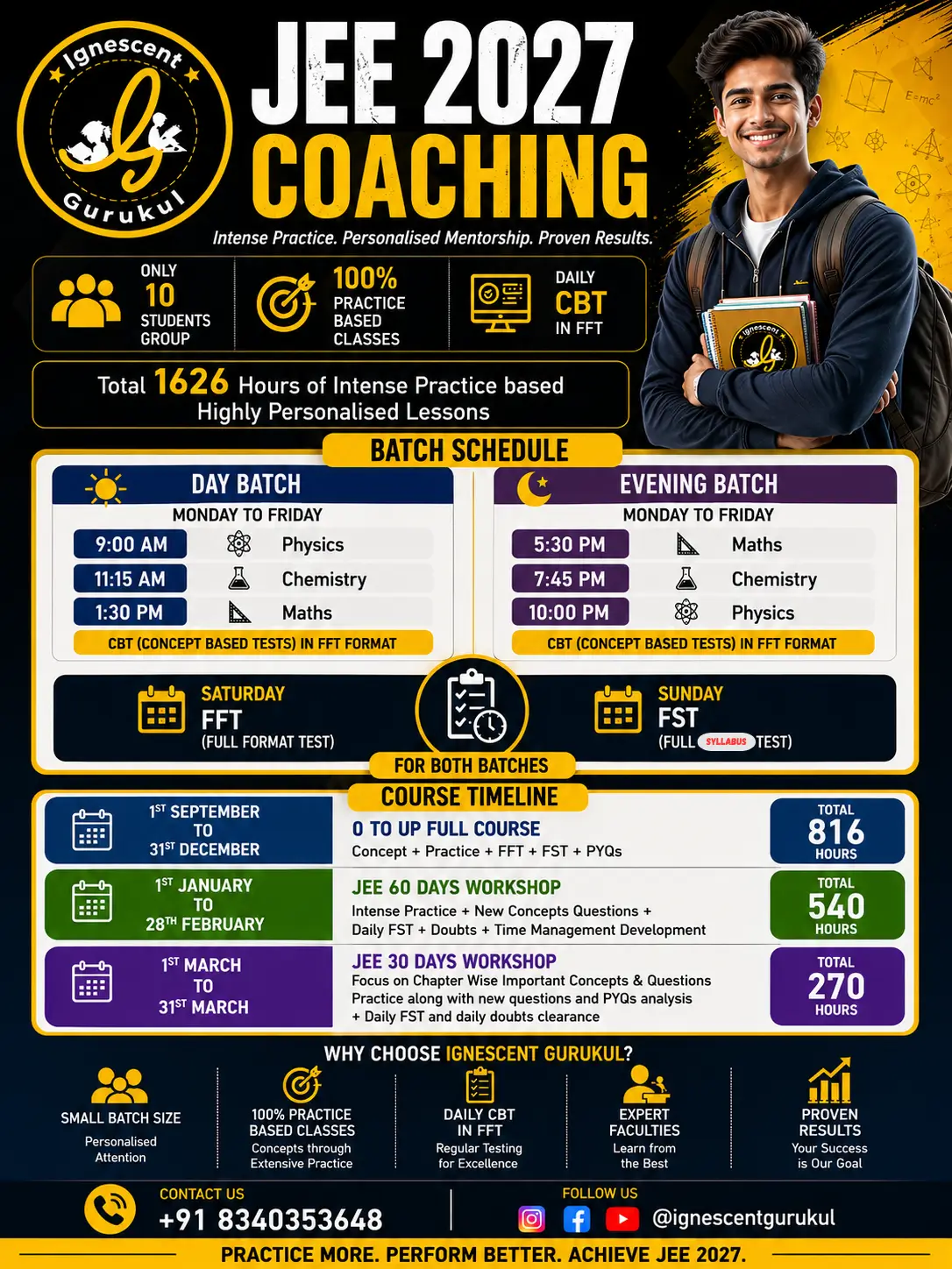 JEE 2027 Coaching September Batch - Ignescent Gurukul